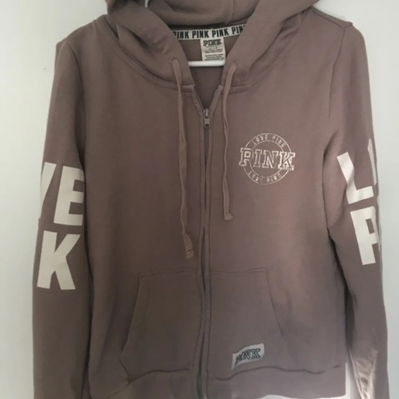 PINK Zip Up Hoodie - Picture 2 of 3